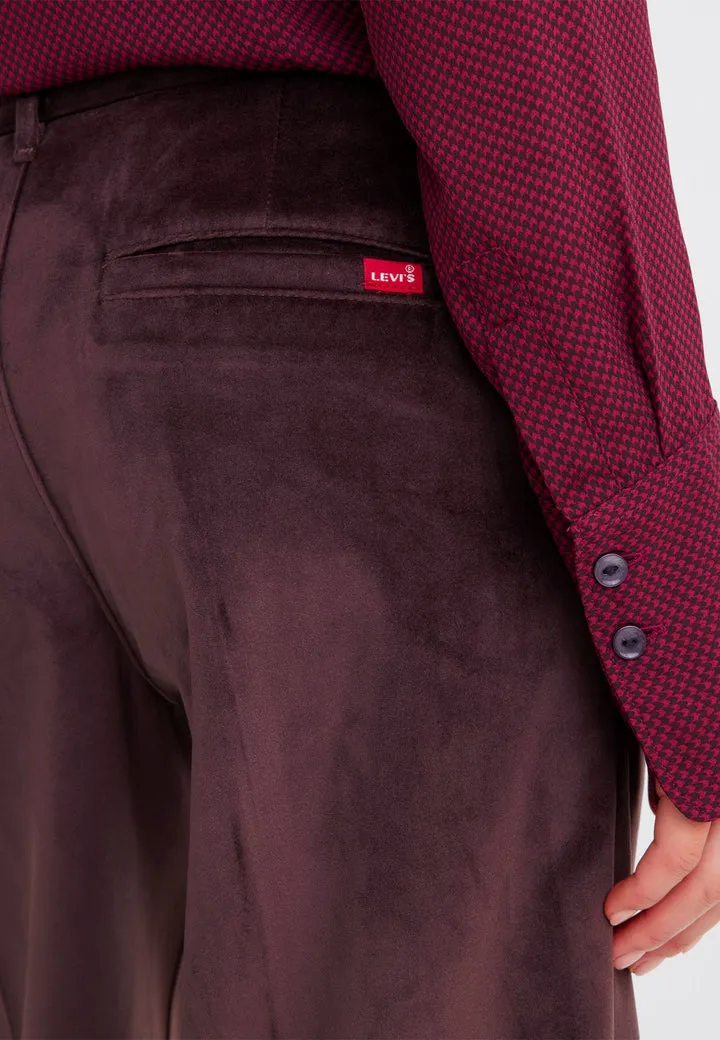Baggy Trouser - Chocolate Plum Velvet