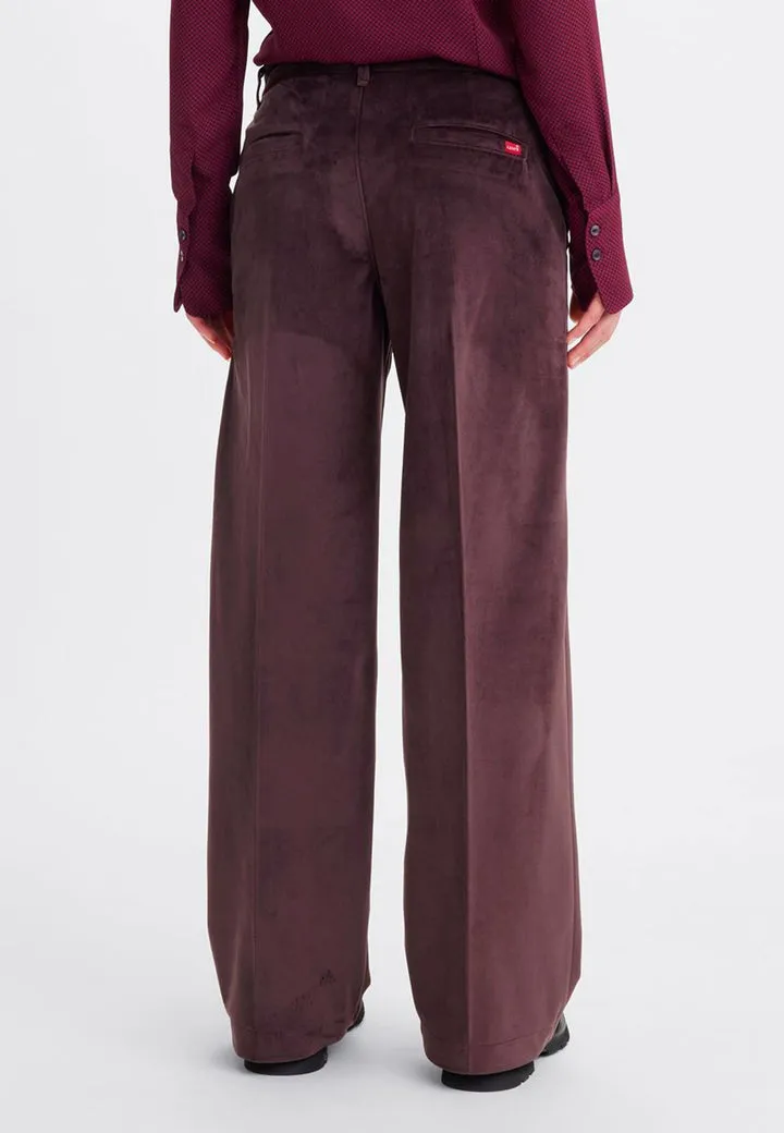 Baggy Trouser - Chocolate Plum Velvet