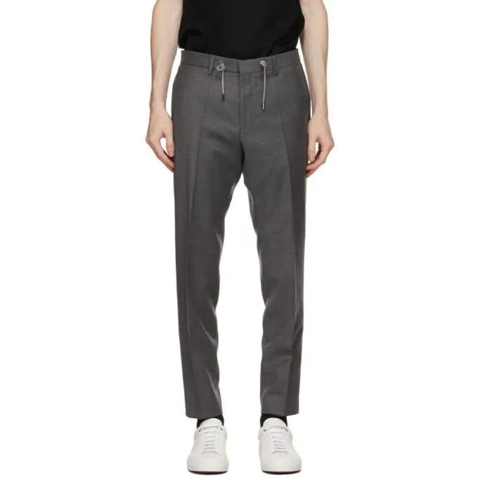 Boss Grey Wool Bardon Trousers