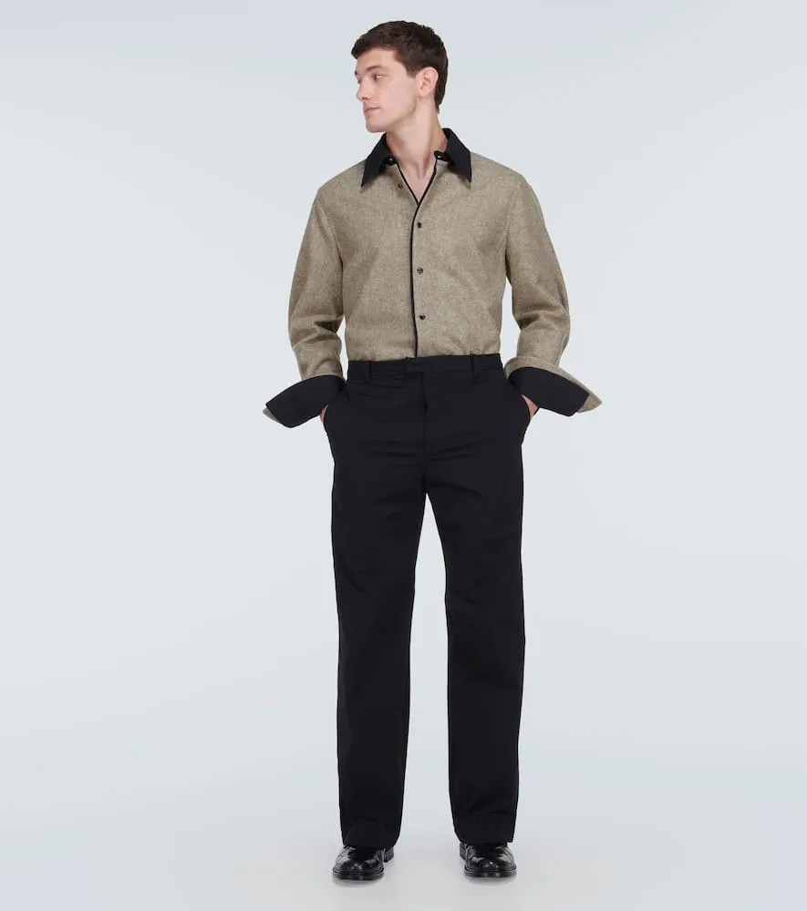Bottega Veneta Wool flannel overshirt
