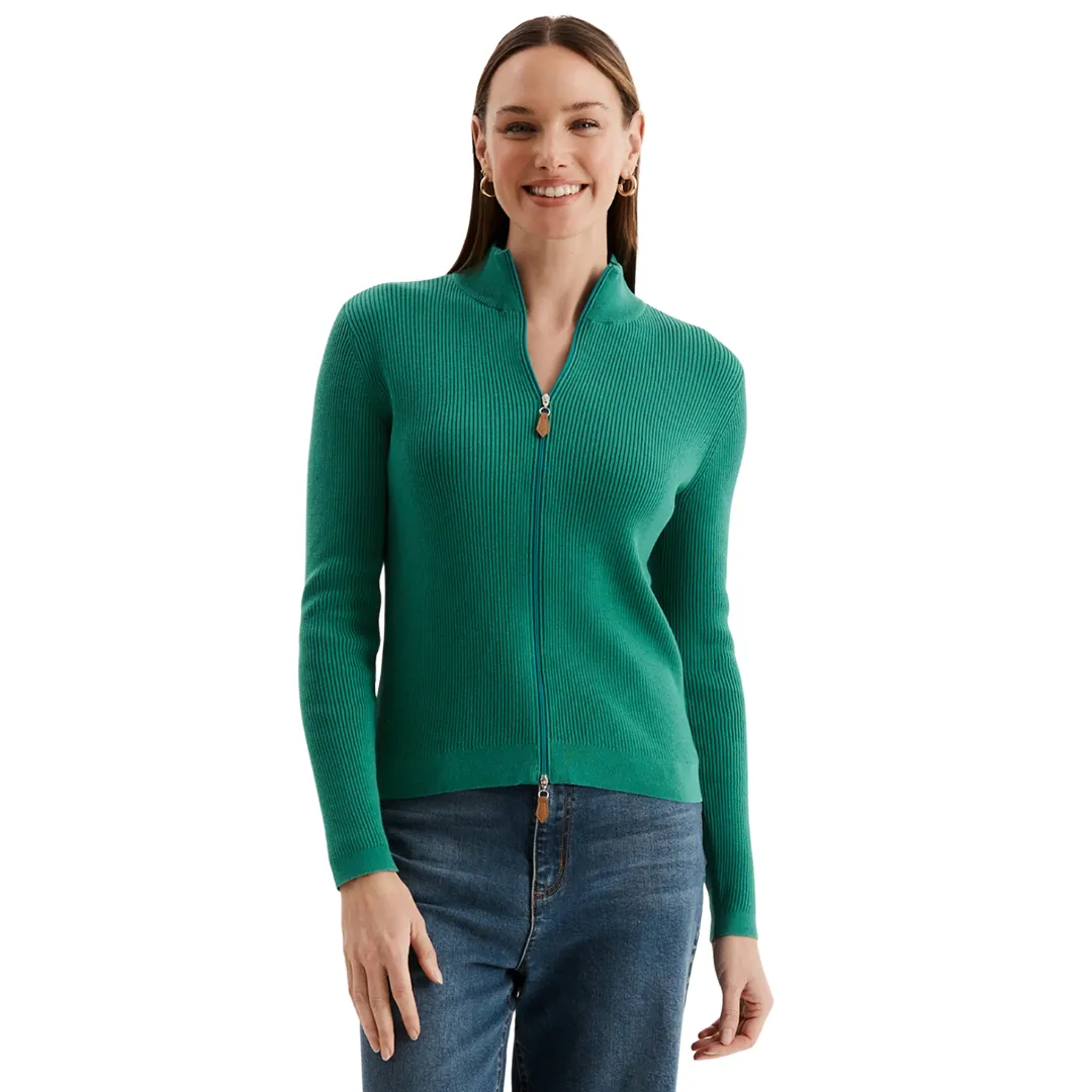 Cotton Ribbed Cardigan