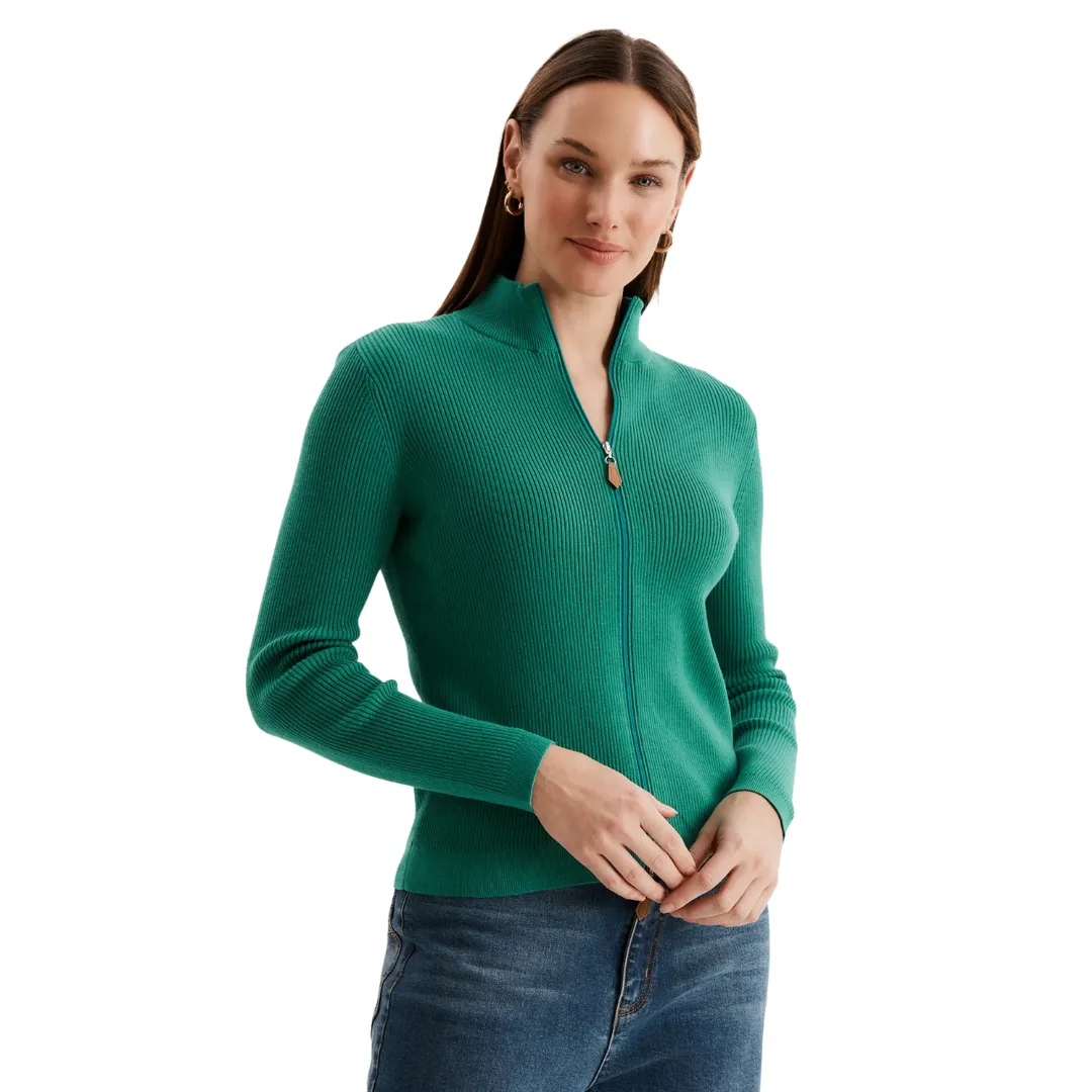 Cotton Ribbed Cardigan