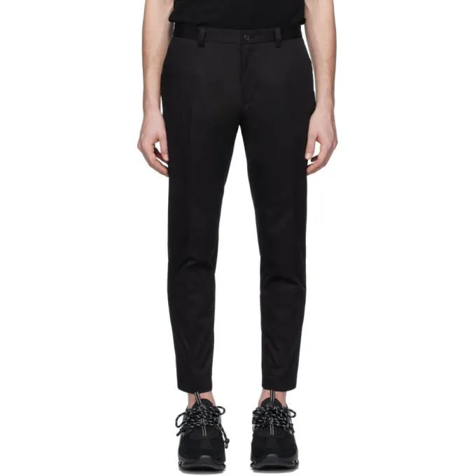 Dolce and Gabbana Black Gabardine DNA Trousers