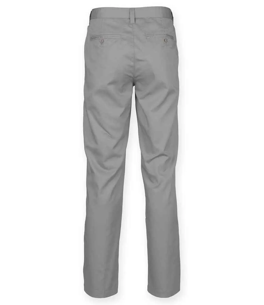 Henbury 65/35 Flat Fronted Chino Trousers