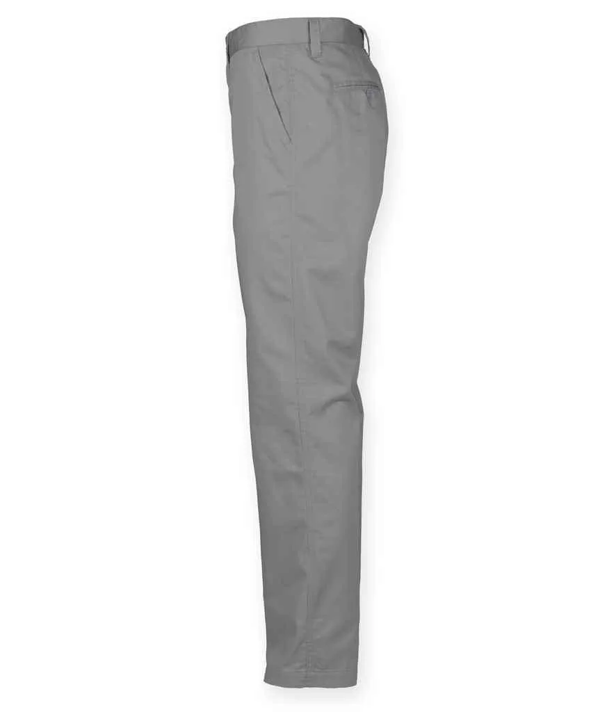 Henbury 65/35 Flat Fronted Chino Trousers