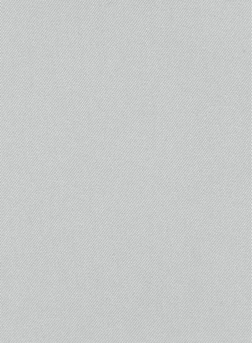 Ice Gray Cotton Power Stretch Chino Suit