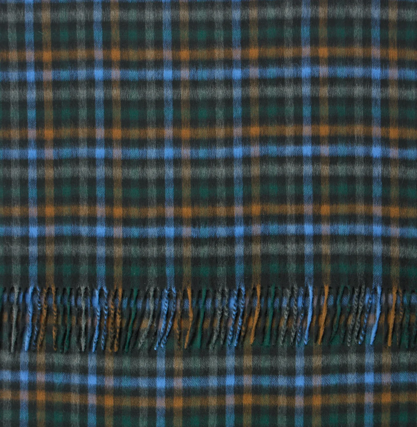 Joshua Ellis Black Tweed Cashmere Stole