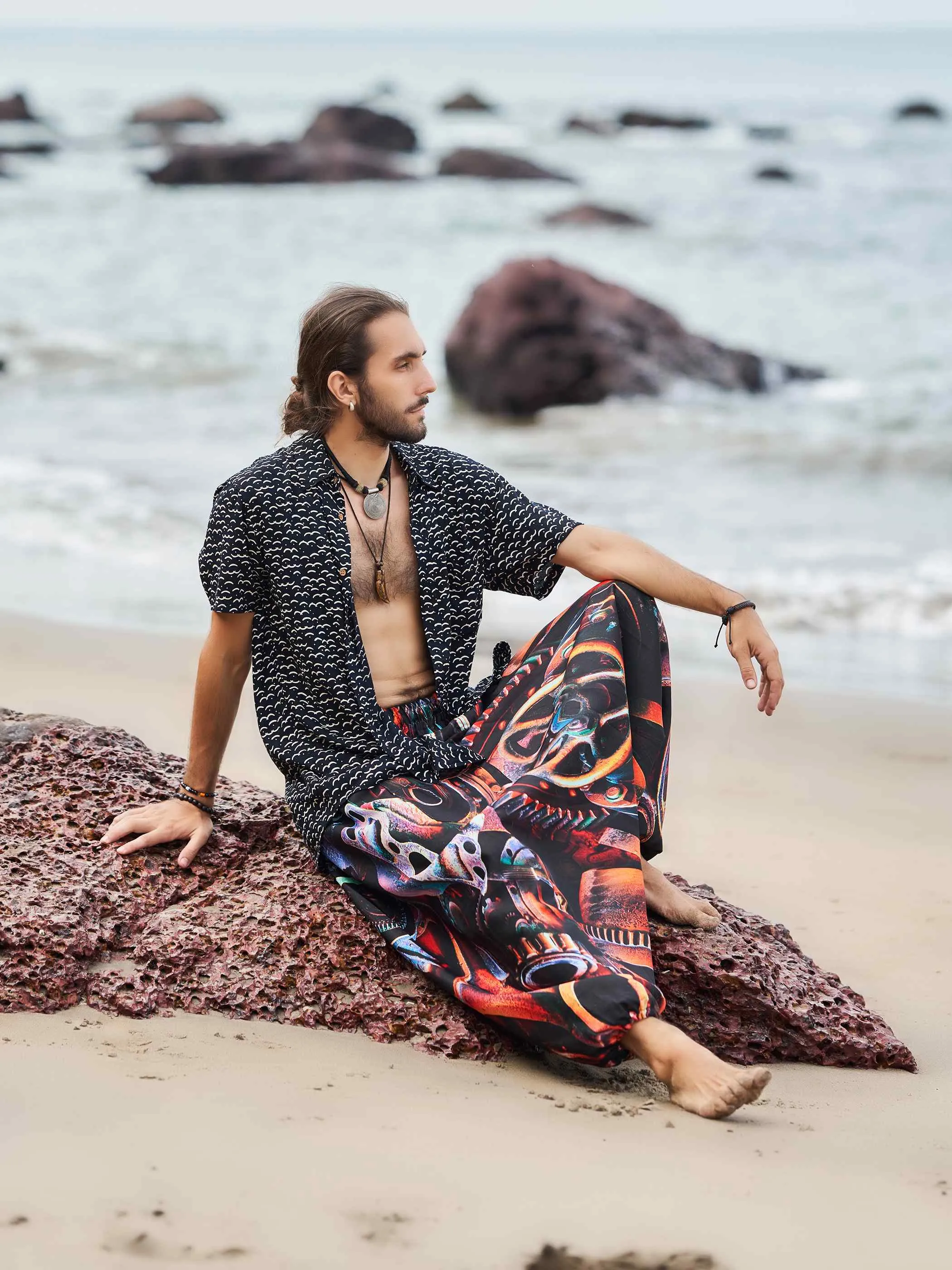 Men's Cinematic Genie Alibaba Boho Harem Pants For Dance