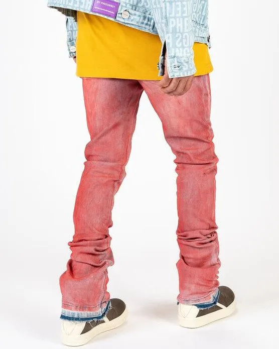 PHEELINGS UNLEASHED PHEELINGS FLARE STACK DENIM (RED/BLUE)