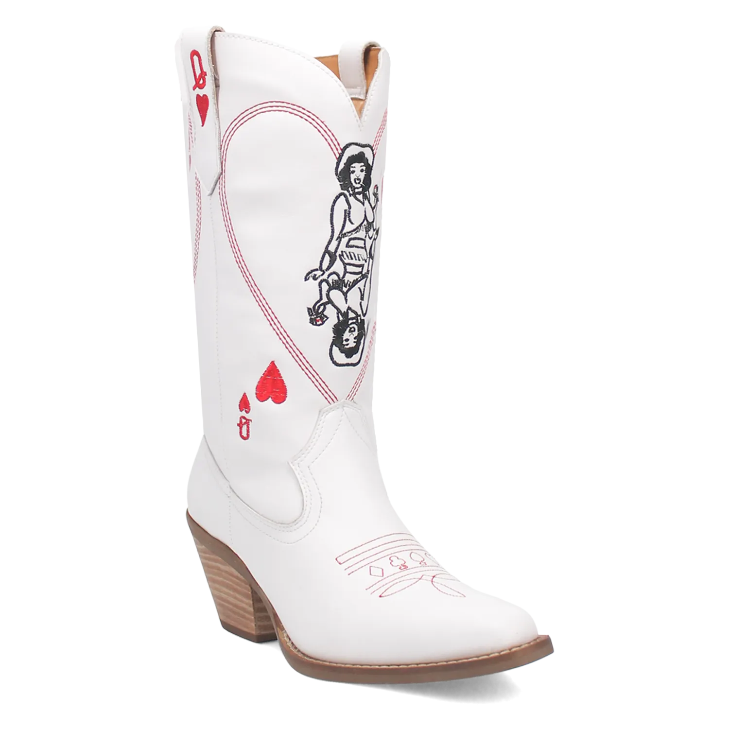 Queen A Hearts Leather Boot
