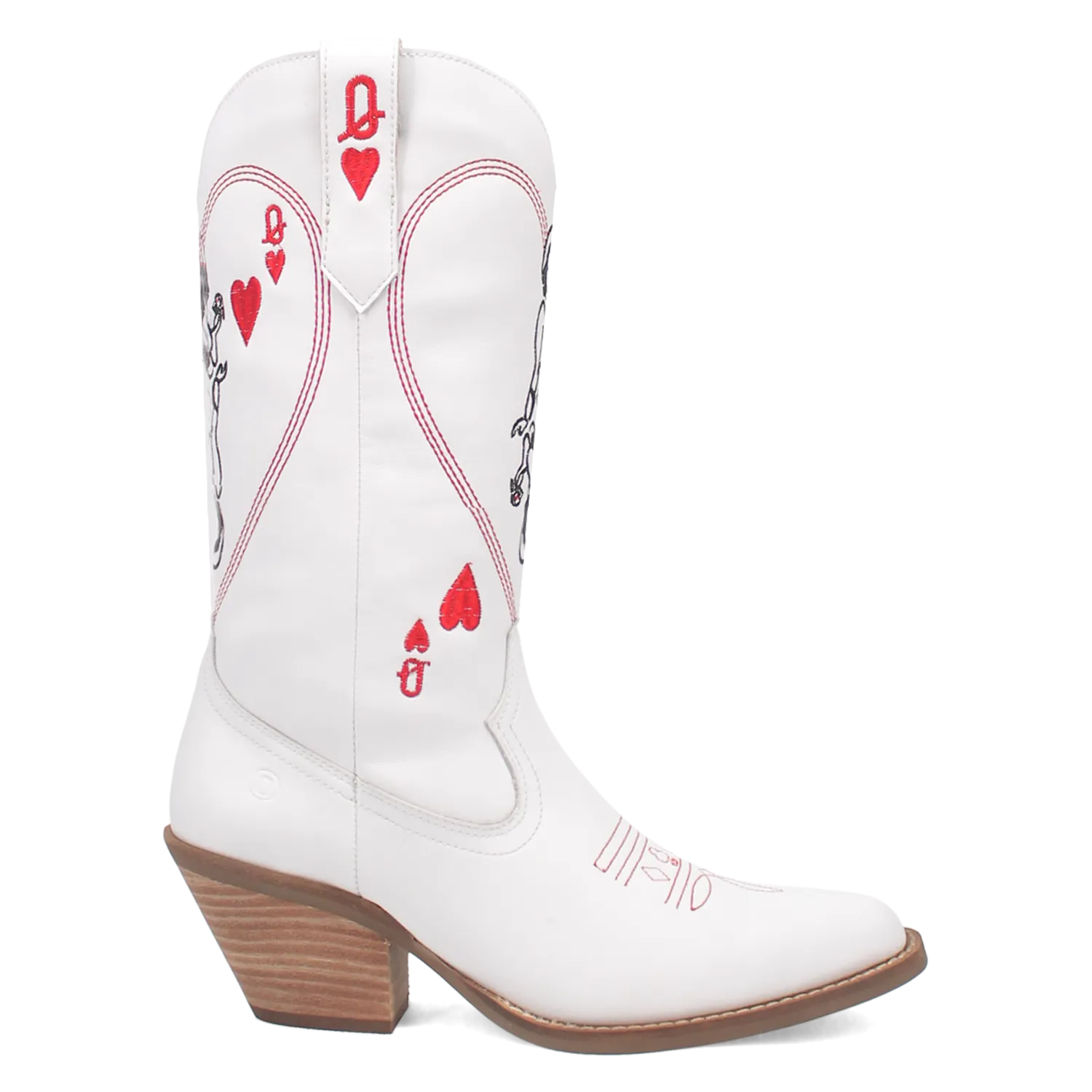 Queen A Hearts Leather Boot