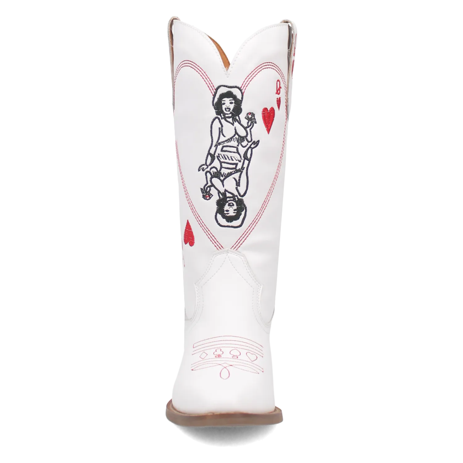Queen A Hearts Leather Boot
