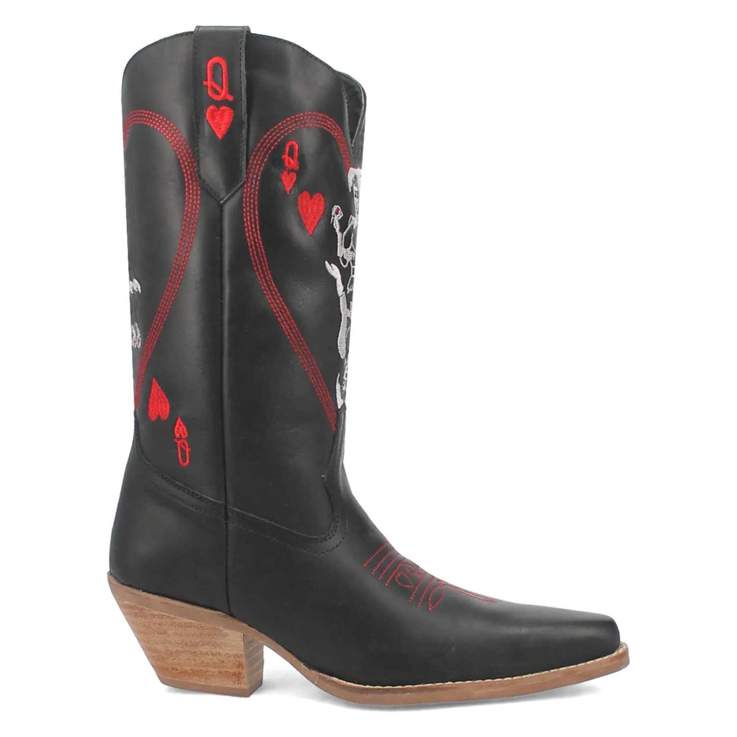 Queen A Hearts Leather Boot