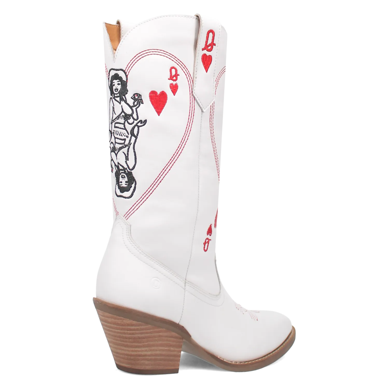 Queen A Hearts Leather Boot