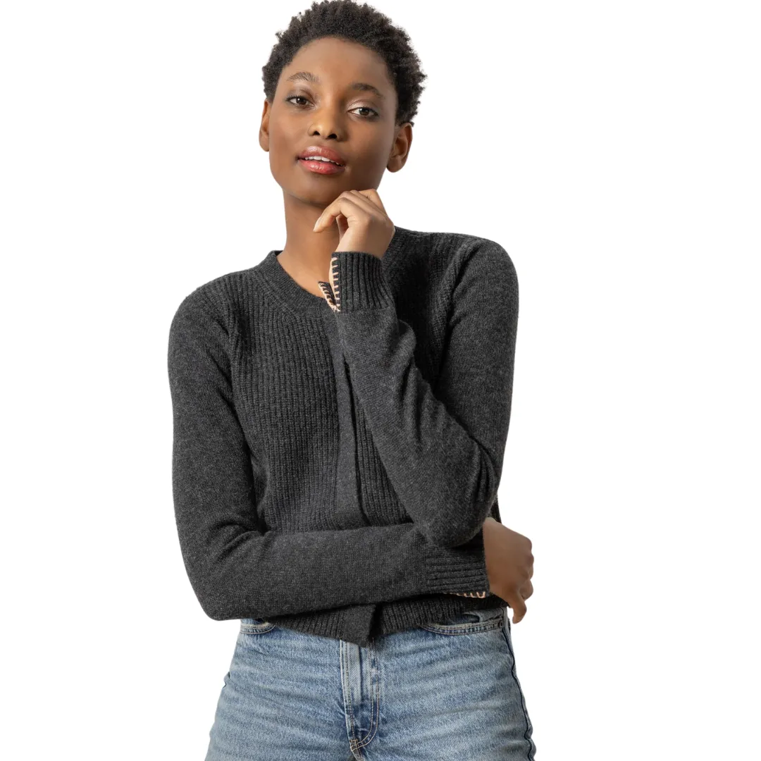 Ribbed Cardigan Sweater